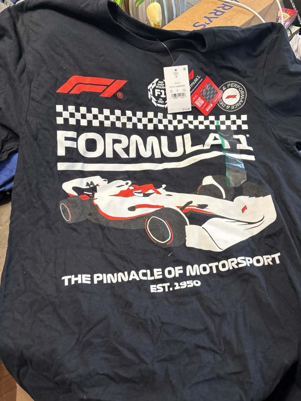Formula 1 The Pinnacle Of Motorsport Graphic T-Shirt Black Medium
